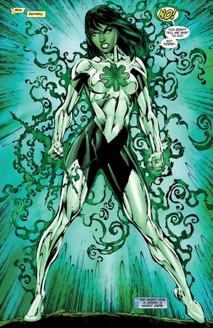 Jennie-Lynn Hayden/Jade as she appears in the comics.