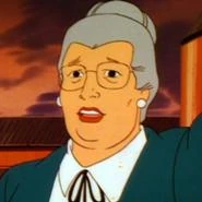 Tress MacNeille as the voice of Martha Kent in the Ruby Spears Superman TV show (1988).