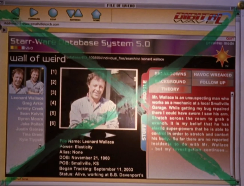 Leonard Wallace Smallville Wiki Fandom