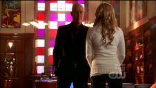Kara asks Lex if she can stay at the mansion with him.