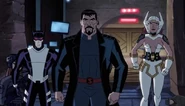 Justice League of alternate universe in Justice League: Gods and Monsters (2015)