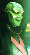 David Ogden Stiers as Martian Manhunter in Justice League of America TV-pilot (1997).