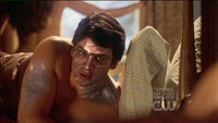 Bizarro's body distorts after being exposed to sunlight