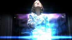 Chloe opening a portal.