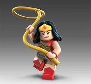 Laura Bailey and Cobie Smulders as the voice of Wonder Woman in Lego Batman 2: DC Super Heroes and in The Lego Movie respectively.
