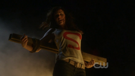 Lois Lane as a faux Scarecrow.