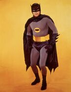 Adam West as Bruce Wayne/Batman in Batman TV series and film (1966).