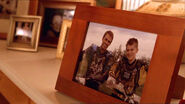 Photograph of Kevin and Dillon in a motocross park