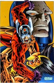 Orion, Kalibak, as well as Darkseid as they appear in the comics.
