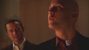 Lex asks Fine about his research.