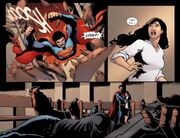 Lois watches everyone in the church commit suicide.