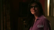 Lois wearing Clark's glasses in Booster