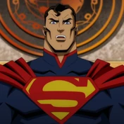 Justin Hartley as the voice of Superman in the Injustice movie (2021)