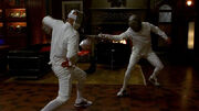 Lex and Grant fence.