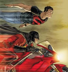 Conner and his best friend, Tim Drake.
