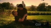 Jor-El dies in Clark's arms