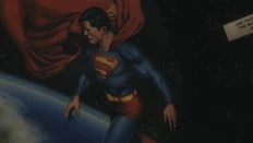 Superman in Chloe's comic book