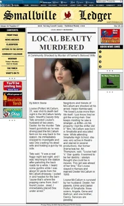 Smallville Ledger article on Louise McCallum and the Potter family.