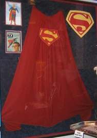 The red towel that Clark wore was a reference to the Superman cape.