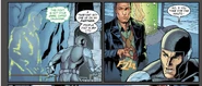 John invisible in the Batcave.