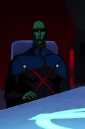 Nyambi Nyambi as the voice of J'onn J'onzz/Martian Manhunter in DC Animated Movie Universe (New 52) (2017-2020)