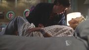 Clark breaks Chloe out of the hospital.