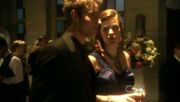 Oliver and Tess at the LuthorCorp gala.