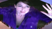 Lois trapped in the crystal.