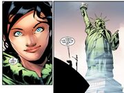 Diana arrives in New York.