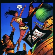 Osiris with Isis and Black Adam.