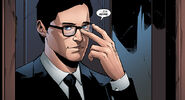 Clark adjust his glasses as he returns home to Lois in "Haunted".