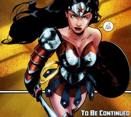 Diana in her Amazonian armor.