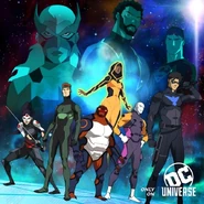 First Iteration of Outsiders in Young Justice: Outsiders (2018)