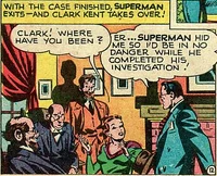 Dr. Louis Pasteur Kent, Titus Kent, "Digger" Kent, and Carol Kent as they appears in the comics.