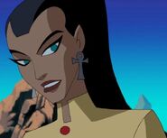 Jennifer Hale as the voice of Inza Nelson in Justice League and Justice League Unlimited.