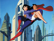 Dana Delaney and Tim Daily in Superman: The Animated Series.