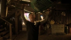 Conner using superstrength.