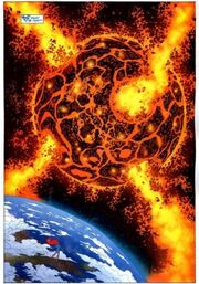 Apokolips as it appears in the comics.