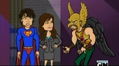 Hawkman ask Clark and Lois for his mace.