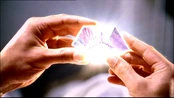 The crystal in Lex hands.