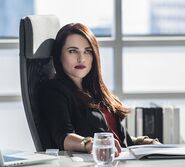 Katie McGrath as Lena Luthor in Supergirl.