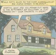 The Kent house at 321 Maple Street as it appears in the comics.
