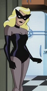 Jennifer Hale as the voice of Donna Nance/Black Siren (a character created as a homage to Dinah Drake) in Justice League.