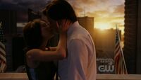 Lana and Clark at rooftop.