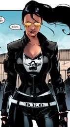 Diana as a D.E.O. agent.