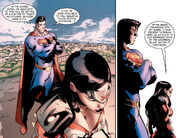 Clark asks Diana if she will stay or return to her home island.
