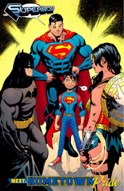 Batman & Wonder Woman meet Superboy (Jon Kent) their Godson.