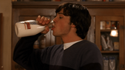 Smallville-branded milk bottle