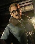 Michael Gough as the voice of James Gordon in Batman: Arkham Origins.