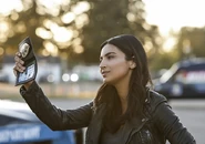 Floriana Lima as Maggie Sawyer in Supergirl (2016-2017).